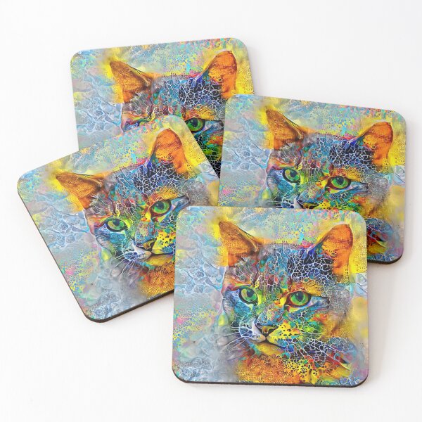 Item preview, Abstractions of abstract abstraction of cat designed and sold by blackhalt.