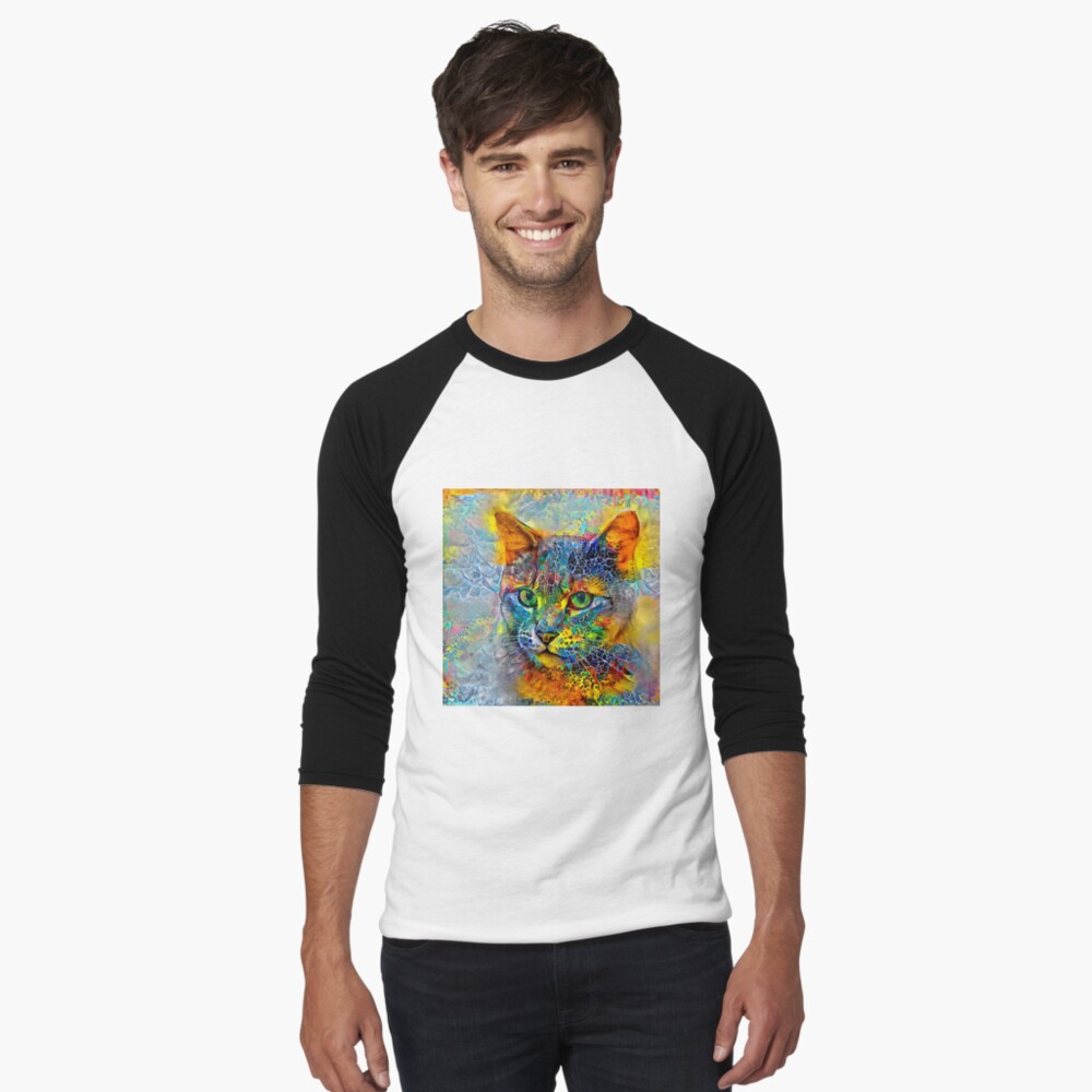 Item preview, Baseball ¾ Sleeve T-Shirt designed and sold by blackhalt.