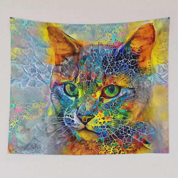Item preview, Abstractions of abstract abstraction of cat designed and sold by blackhalt.