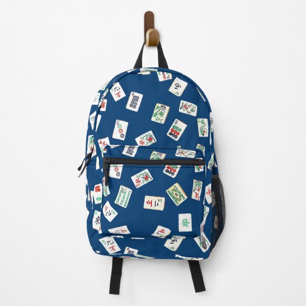 Item preview, mah jongg tiles navy blue designed and sold by farreystudio.