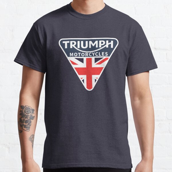 UK Flag Triumph Motorcycles Shirt, Sticker, Hoodie, Mask Classic T-Shirt