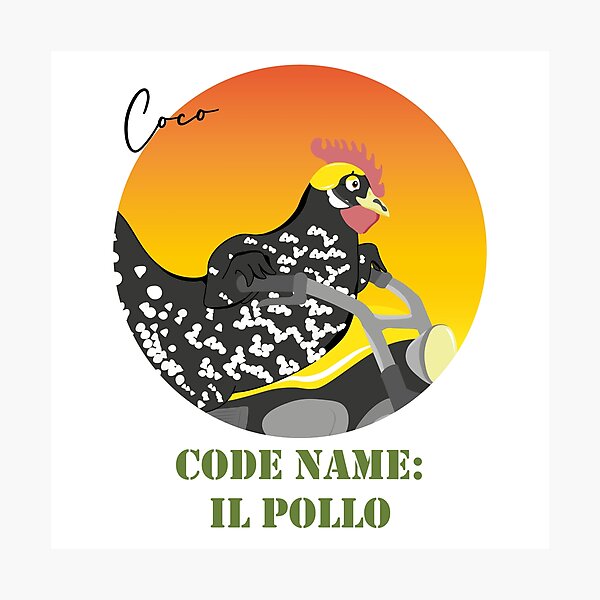 Coco - Code Name: Il Pollo Photographic Print