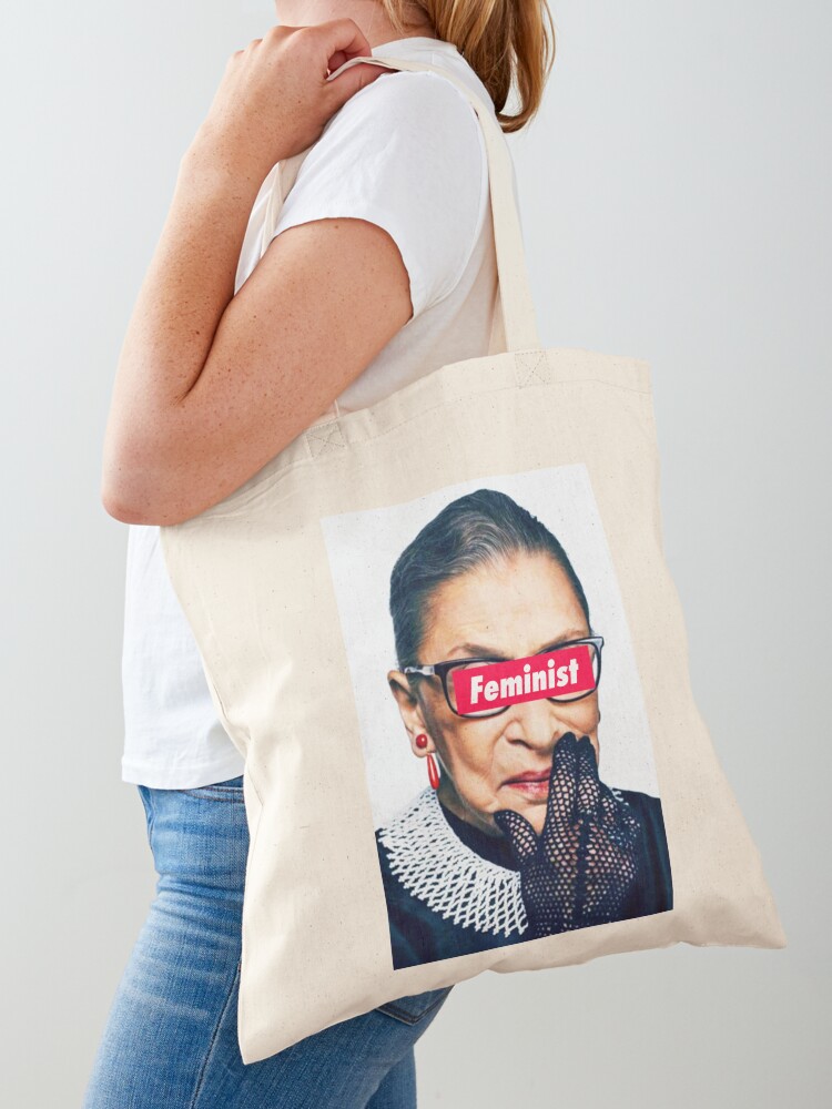 Gift For Her Floral Tote Reusable Bag Feminist Gift Girl Power Tote Bag Tote Bags Feminist Tote Bag Feminism Grocery Bag Book Bag