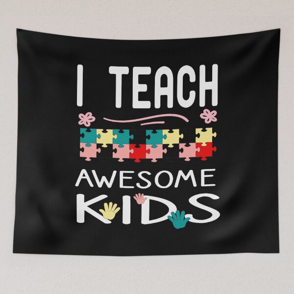 Item preview, I Teach Awesome Kids Teacher Autism Present  designed and sold by MR20.