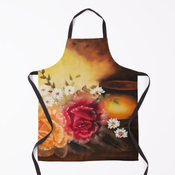 Item preview, hand painted roses with a pot designed and sold by TEN10digital.