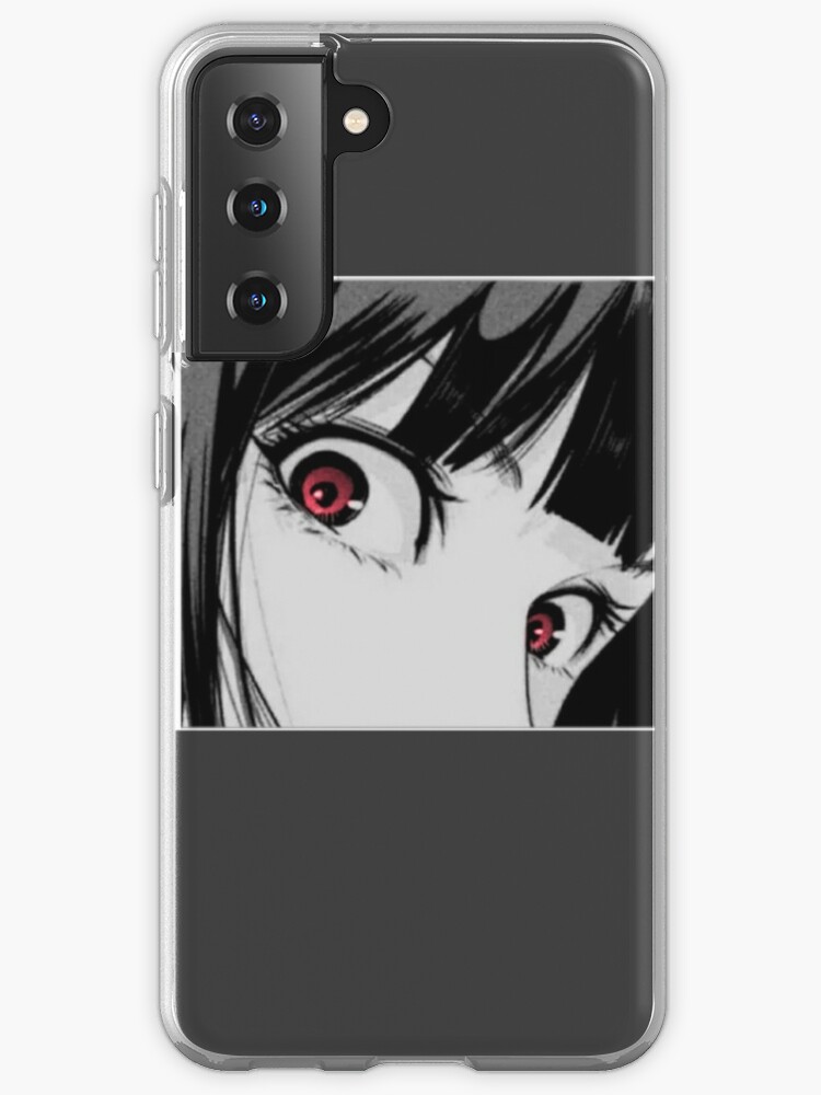 Anime Girl Waifu Eyes Samsung Galaxy Phone Case By Garrygalv Redbubble