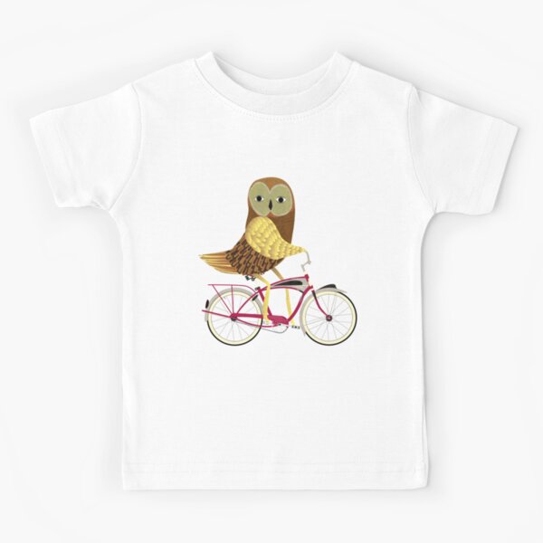 Owl Bicycle Kids T-Shirt