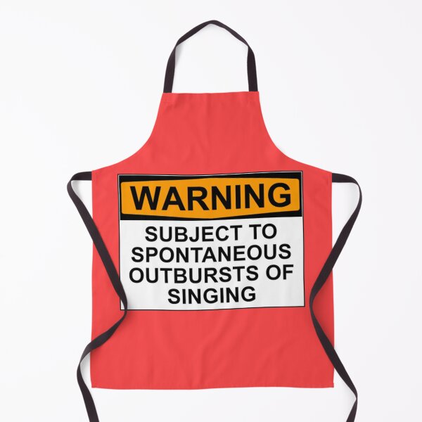 Item preview, WARNING: SUBJECT TO SPONTANEOUS OUTBURSTS OF SINGING designed and sold by Rob Price.