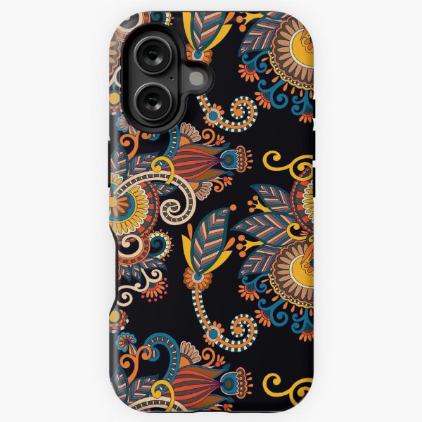 Paisley flowers iPhone Tough Case