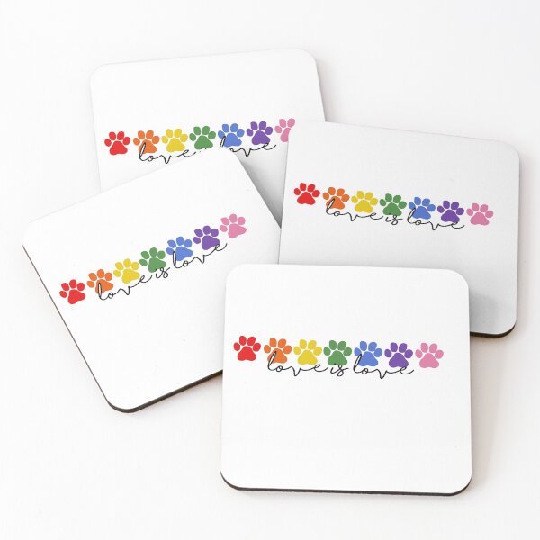 Item preview, love is love rainbow paws designed and sold by annaleeee.