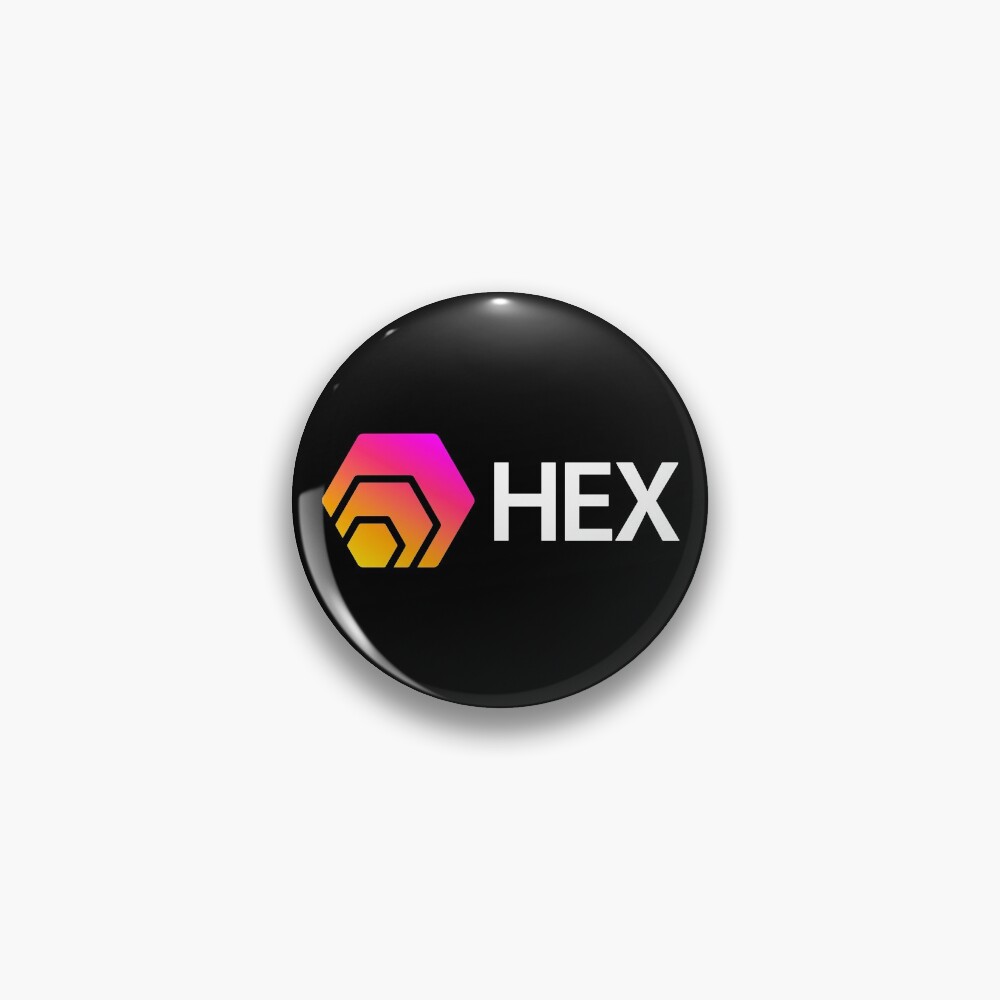 HEX Crypto Hexagon Logo Pin