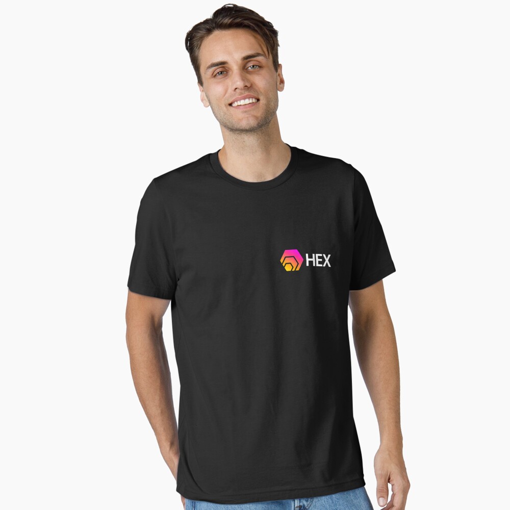 Camiseta esencial for Sale con la obra «Logotipo HEX Crypto Hexagon» de  misdememeor | Redbubble