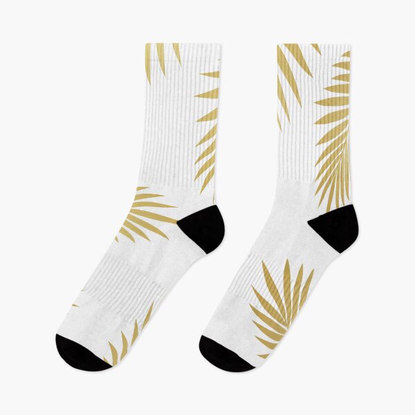 Item preview, Palm leaves, tropical, gold designed and sold by printapix.
