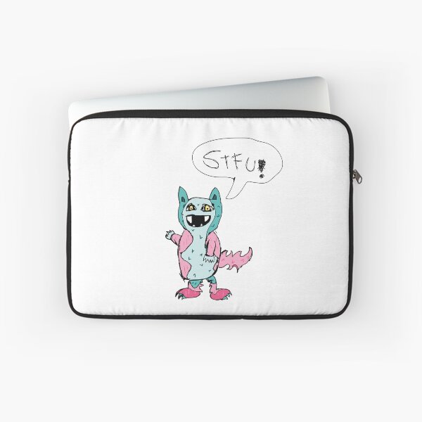 Item preview, Happy pink and blue Monsters STFU! designed and sold by DESPERATEANDY.