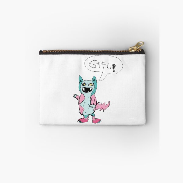 Item preview, Happy pink and blue Monsters STFU! designed and sold by DESPERATEANDY.