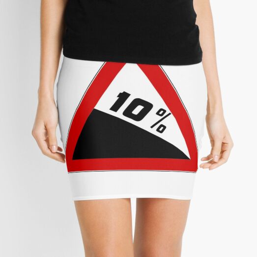 10% Sign Mini Skirt