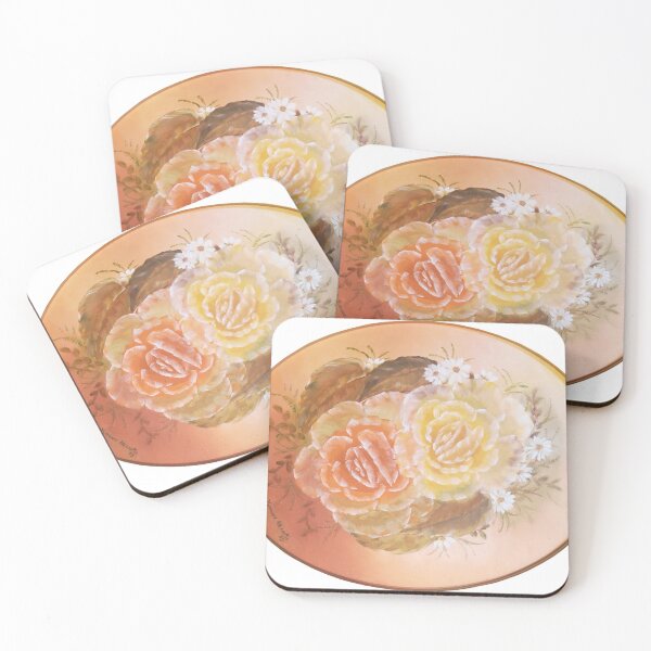 Item preview, hand painted yellow and orange roses designed and sold by TEN10digital.