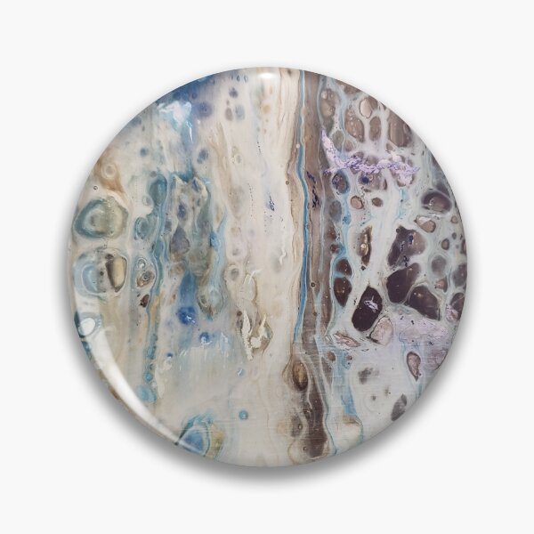Item preview, Riverbed Abstract Paint Pour designed and sold by LivingArtBrenda.