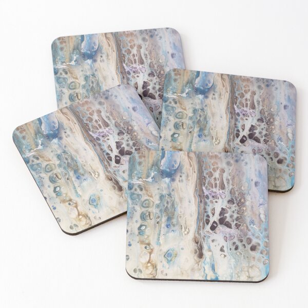 Item preview, Riverbed Abstract Paint Pour designed and sold by LivingArtBrenda.