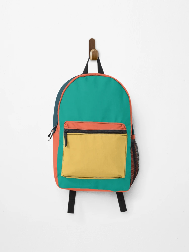 【Raucohouse】Irregular color block net pocket backpack Irregular color block net pocket backpack - Raucohouse | 60