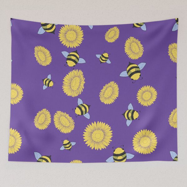Item preview, Bees and sunflowers designed and sold by SaigamiProject.