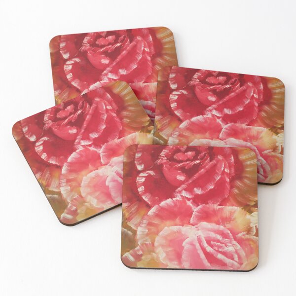 Item preview, hand painted roses pink and red designed and sold by TEN10digital.