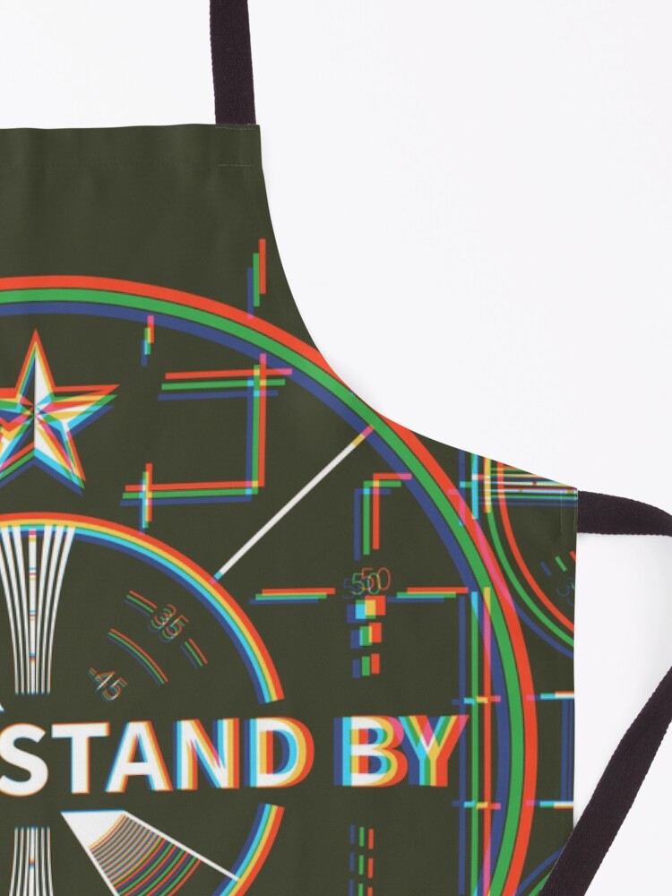 Alternate view of Please stand by Kaliedoscope Apron