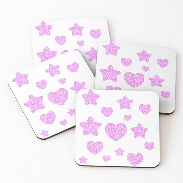 Item preview, cheetah stars and hearts sticker pack designed and sold by brissadesigns.
