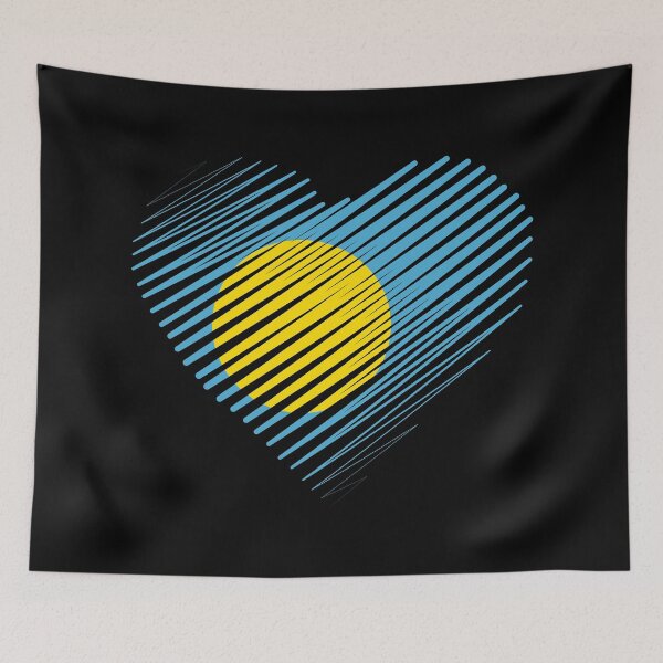 Item preview, Proud to be Palauan, Palau flag, Palauan Flag, Belau, Palaos, Pelew, Beluu er a Belau | line art designed and sold by Kinisis.