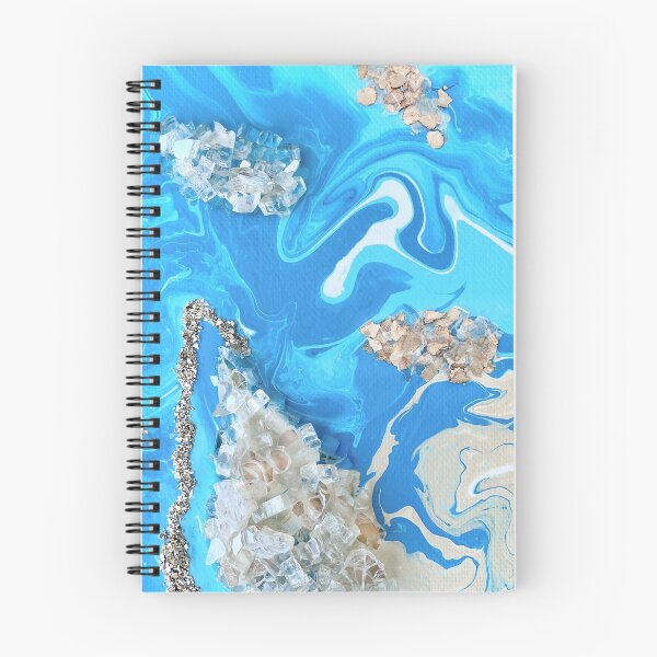 Item preview, Blue and Gold Agate Crystal Glam Abstract designed and sold by Brushedinbold.