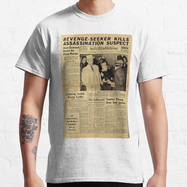 Old Newspaper: Lee Harvey Oswald Shot Classic T-Shirt