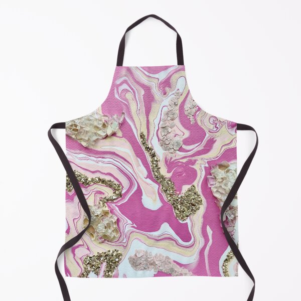 Item preview, Hot Pink and Gold Agate Crystal Glam Abstract designed and sold by Brushedinbold.