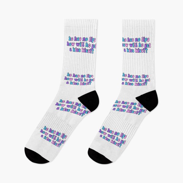 Item preview, he has no lips how will he get a kiss kiss tiktok meme designed and sold by KaylaH22.