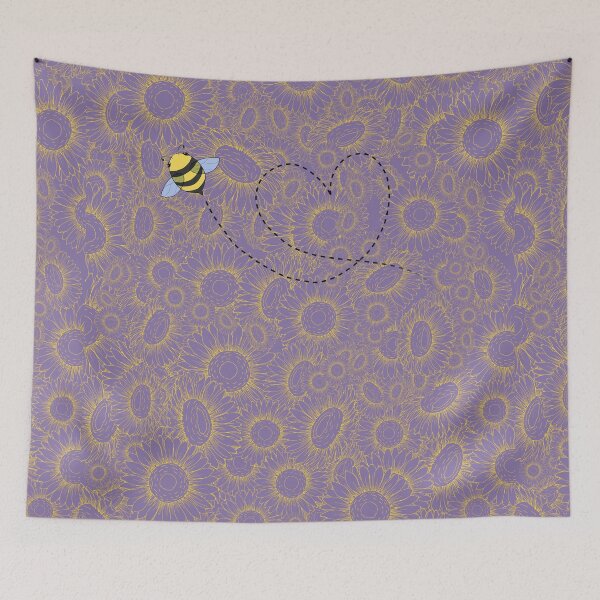 Item preview, Sunflower & Bee heart designed and sold by SaigamiProject.