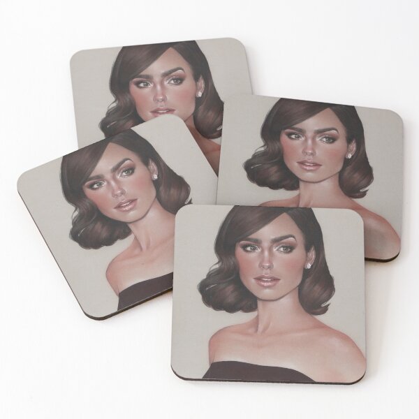 Item preview, Lily Collins drawing designed and sold by Francisco Licari.