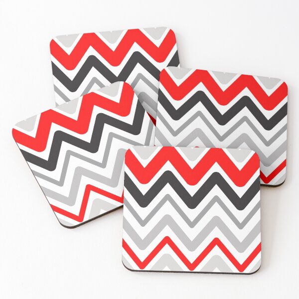 Item preview, Red Chevron Waves designed and sold by VintageStyle.