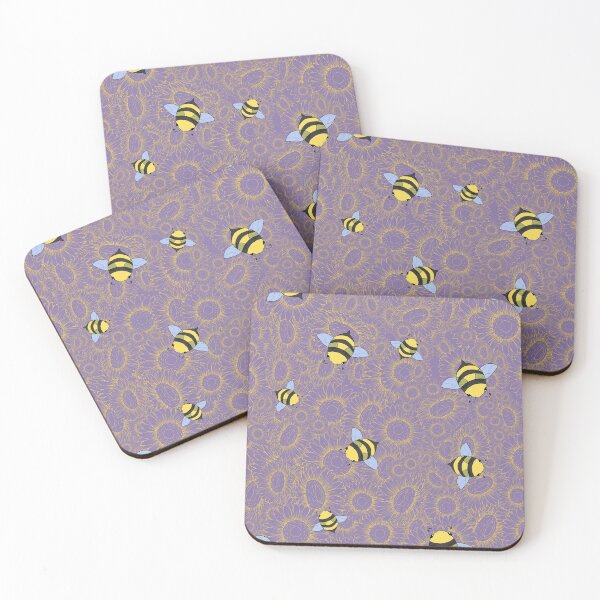 Item preview, Bees and yellow sunflowers  designed and sold by SaigamiProject.