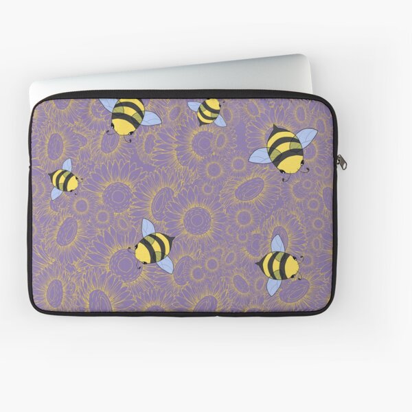 Vista previa del artículo con la obra «Abejas y girasoles amarillos», diseñado y vendido por SaigamiProject.