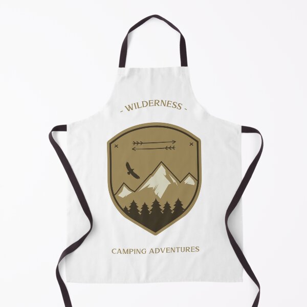 Item preview, "Wilderness Camping Adventures". Gift for camp lover, outdoors lover. Mountain design designed and sold by TamGustam.