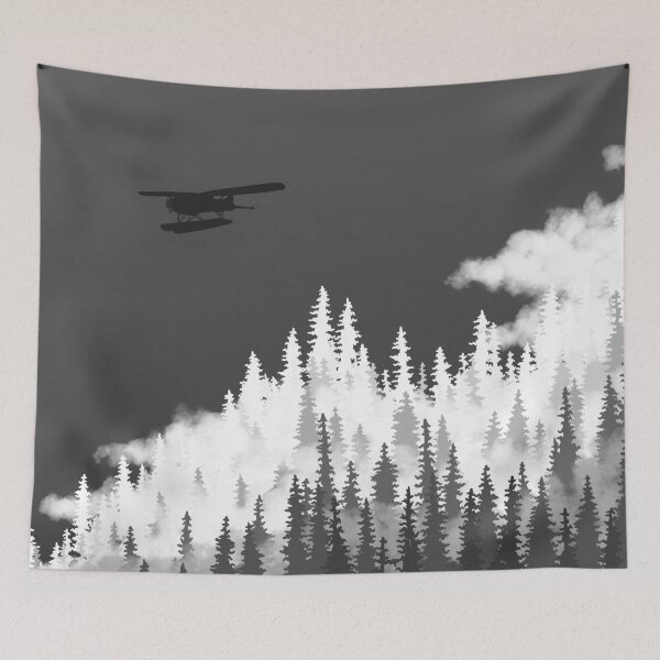 Item preview, Black and White Fog and Float Plane designed and sold by Krystal  Thomas.