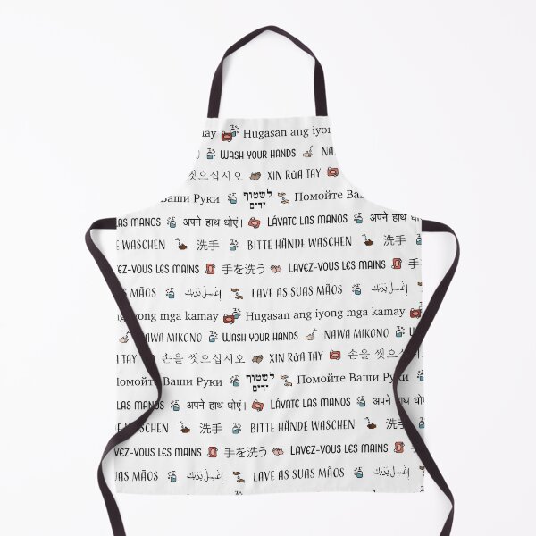 Wash your hands | Multi Language Apron