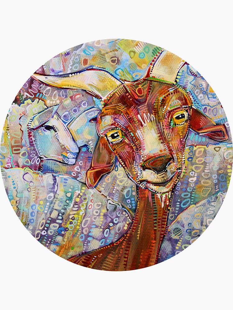Goat/Sheep Painting - 2014 by gwennpaints