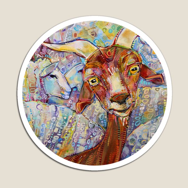 Goat/Sheep Painting - 2014 Magnet