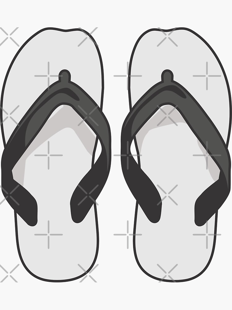 Flip Flops Aussie Thongs Sticker