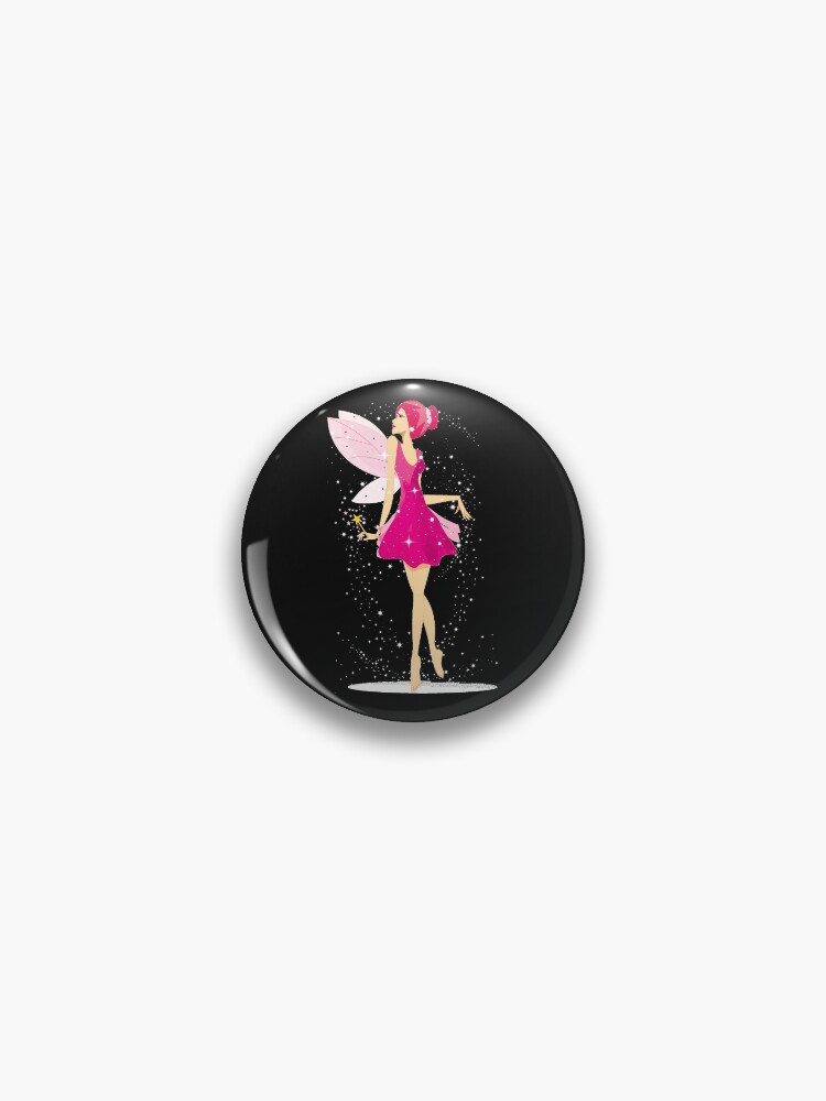 Thumbnail 1 of 3, Pin, Megana Sweetness The Manners Fairy™ designed and sold by TeelieTurner.