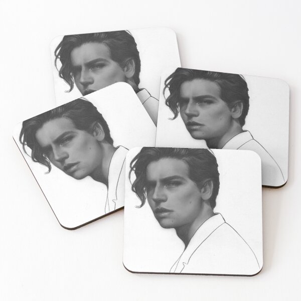 Item preview, Cole Sprouse black and white drawing designed and sold by Francisco Licari.