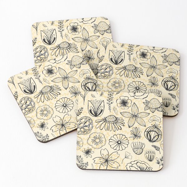 Item preview, Mustard Florals designed and sold by missymessyamy.
