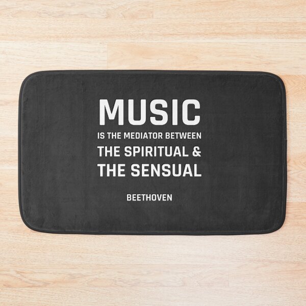 Item preview, Beethoven Quotes - Music is the mediator between the spiritual and the sensual life designed and sold by Inspirationmotivation.