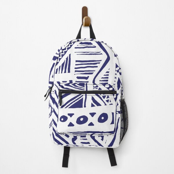 Item preview, Indigo Batik Abstract Tribal Geometric designed and sold by Leslie Rogers Todder.