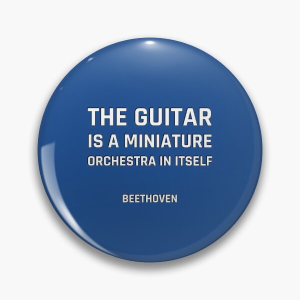 Item preview, Beethoven Quotes - The guitar is a miniature orchestra in itself designed and sold by Inspirationmotivation.